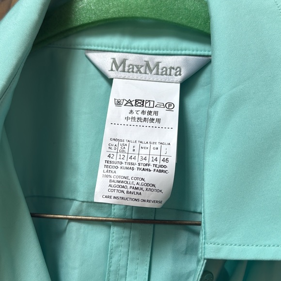 Max Mara Roseto Cotton Poplin Blouse - Picture 11 of 11